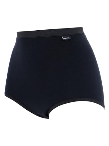 COTONELLA Pełne figi high waist w kolorze czarnym
