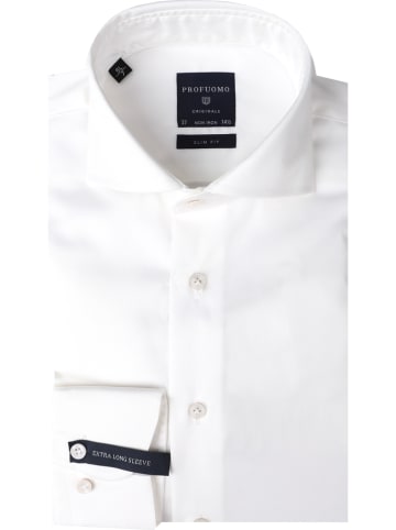 PROFUOMO Blouse - slim fit - wit