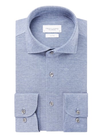 PROFUOMO Blouse - slim fit - blauw