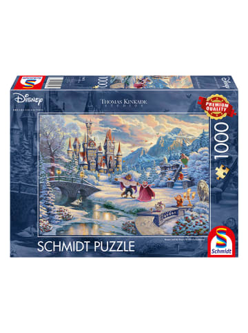 Schmidt Spiele 1000tlg. Puzzle "Die Schöne & das Biest,Zauberhafter Winterabend"- ab 12 Jahren