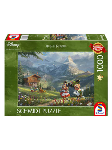 Schmidt Spiele 1.000tlg. Puzzle "Disney, Mickey & Minnie in den Alpen" - ab 12 Jahren
