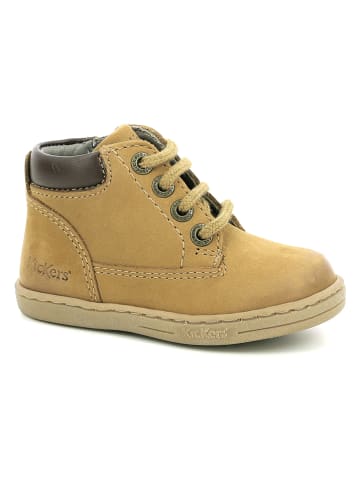 Kickers Leder-Boots "Tackland" in Beige