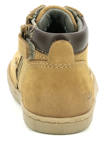 Kickers Leder-Boots "Tackland" in Beige