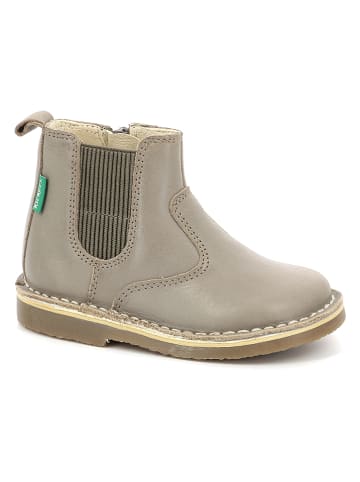Kickers Leder-Chelsea-Boots "Maelio" in Taupe