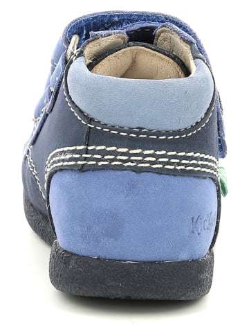 Kickers Leren sneakers "Babyscratch" donkerblauw/blauw