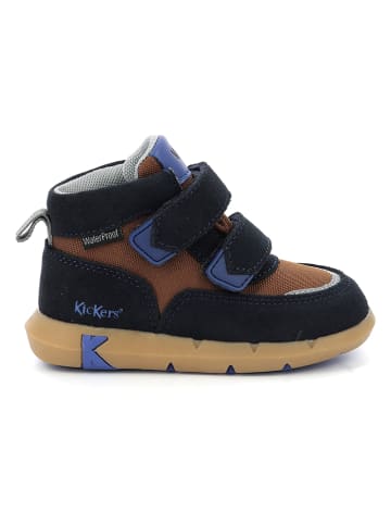 Kickers Sneakers "Junibo" donkerblauw/lichtbruin