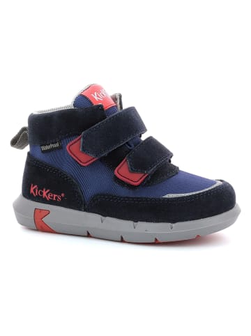 Kickers Sneakers "Junibo" in donkerblauw/rood