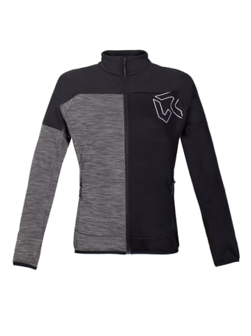 ROCK EXPERIENCE Fleece vest "Kobra" zwart/ grijs