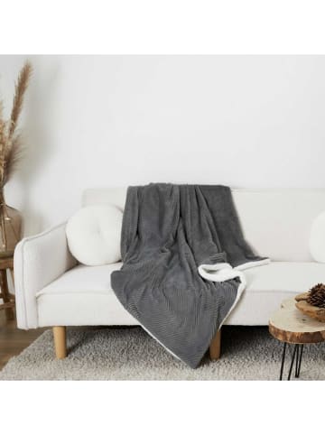 THE HOME DECO FACTORY Pled w kolorze antracytowym - 200 x 140 cm
