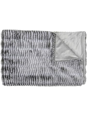 HYGGE Plaid in Grau - (L)150 x (B)120 cm