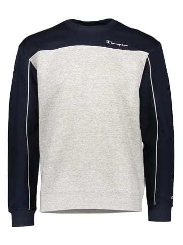 Champion Sweatshirt donkerblauw/lichtgrijs