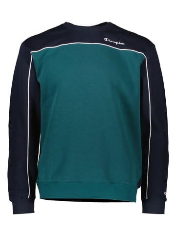 Champion Sweatshirt donkerblauw/groen