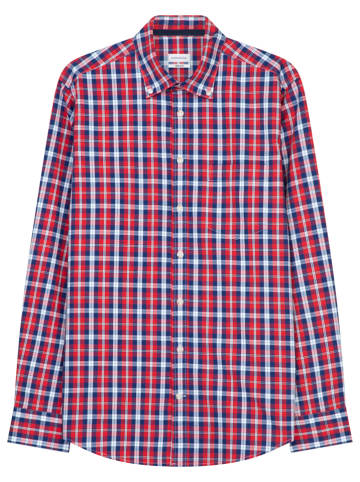 Seidensticker Blouse - regular fit - donkerblauw/rood/wit
