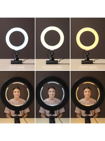 InnovaGoods Lampka pierścieniowa do selfie z klipsem wsporczym