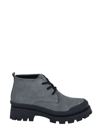 Moosefield Leder-Boots in Grau