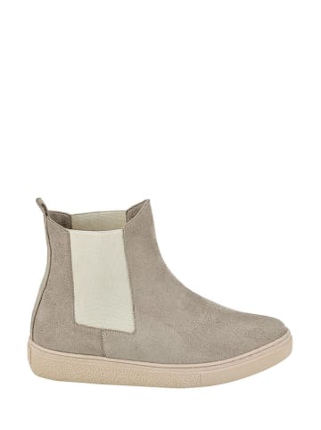 Moosefield Leren chelseaboots beige