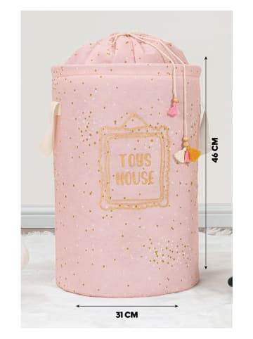 Scandinavia Concept Aufbewahrungskorb "KALS-04270" in Rosa - (H)46 x Ø 31 cm