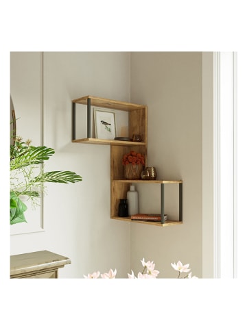 Scandinavia Concept Wandmeubel "VG16 - A" lichtbruin - (B)53,5 x (H)85 x (D)19,5 cm