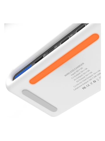 SmartCase Stacja szybkiego ładowania 4w1 z USB w kolorze białym