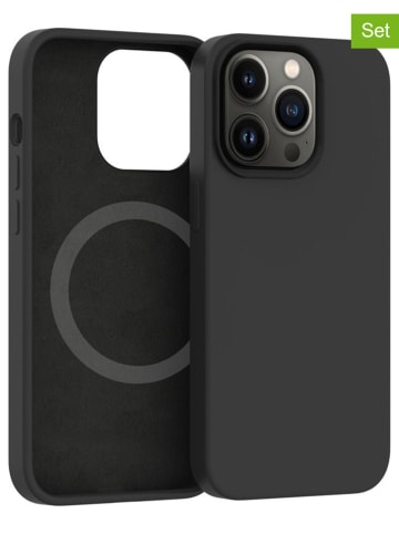 SmartCase 5tlg. Set: Full-Body-Case für iPhone 14 PRO MAX in Schwarz