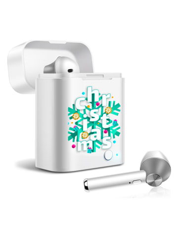 SmartCase Słuchawki In-Ear Bluetooth „Christmas” w kolorze biało-zielonym