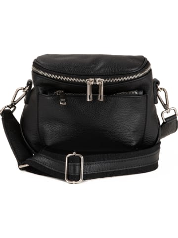 Anna Morellini "Favara" leather handbag in black - 24 x 19 x 7 cm