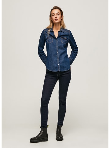 Pepe Jeans Spijkerbroek "Regent" - skinny fit - donkerblauw