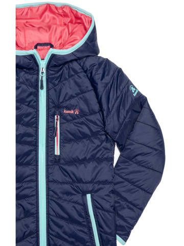 Kamik Dünne Ganzjahres-Steppjacke "Acacia" in Dunkelblau/ Koralle