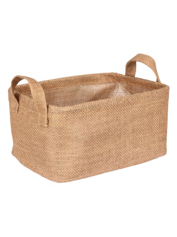 Wenko Aufbewahrungskorb "Juna" in Beige - (B)24 x (H)17 x (T)17 cm