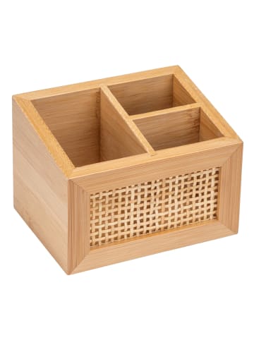 Wenko Badablage "Allegre" in Natur - (B)12 x (H)8,5 x (T)9 cm