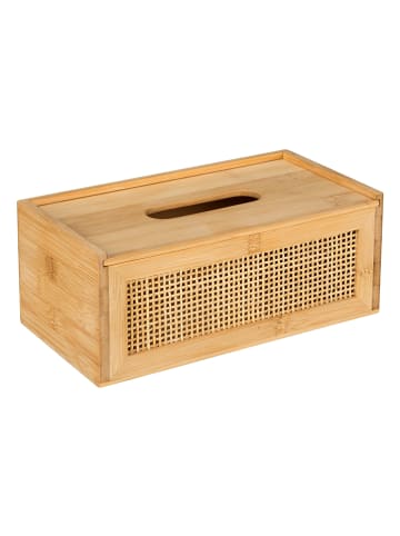Wenko Kosmetiktuchbox "Allegre" in Natur - (B)25 x (H)10 x (T)13 cm