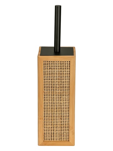 Wenko Zestaw WC "Allegre" w kolorze jasnobrązowo-czarnym - 9,5 x 36,5 x 9,5 cm