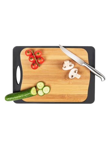 Wenko Deska "Kombi" w kolorze antracytowo-jasnobrązowym do krojenia - 33 x 23 cm