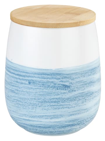 Wenko Voorraadpot "Mala" wit/lichtblauw - 1,2 l