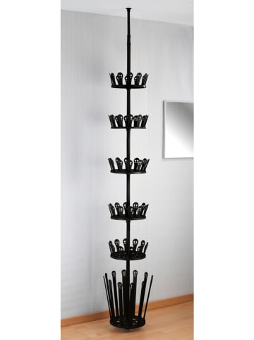 Wenko Teleskop-Schuhregal "Achilles" in Schwarz - (H)300 cm