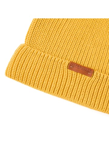 Hofbrucker Beanie mosterdgeel