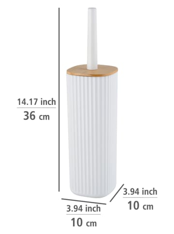 Wenko Stojak WC "Rotello" w kolorze białym - wys. 36 x Ø 10 cm