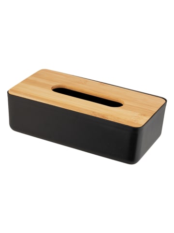 Wenko Pudełko "Rotello" w kolorze czarno-brązowym na chusteczki - 24 x 7,5 x 12,5 cm