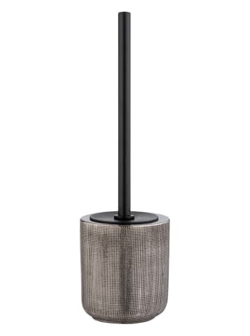 Wenko Toiletborstelgarnituur "Rivara" grijs - (H)40 x Ø 11,5 cm