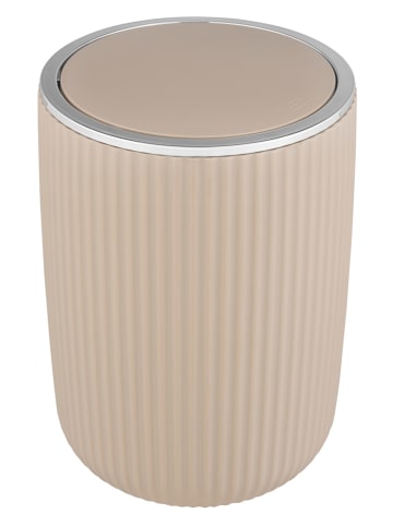 Wenko Prullenbak met swingdeksel "Agropoli" beige - 5,5 l