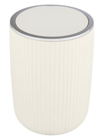 Wenko Prullenbak met swingdeksel "Agropoli" crème - 5,5 l