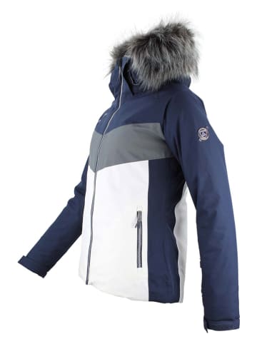Peak Mountain Ski-/snowboardjas "Afidol" blauw/wit