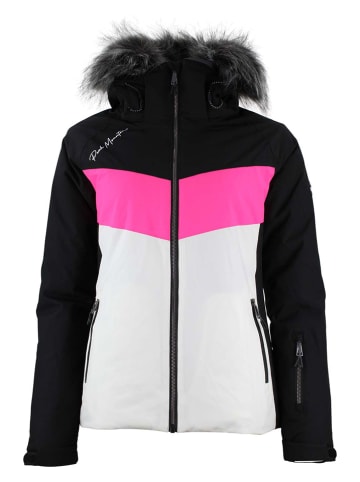 Peak Mountain Ski-/snowboardjas "Afidol" zwart/wit/roze