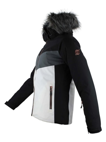 Peak Mountain Ski-/snowboardjas "Afidol" zwart/wit