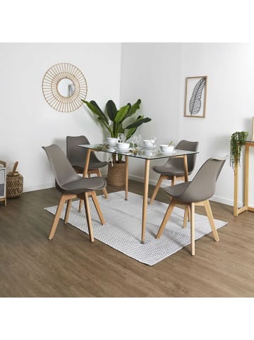 Ethnical Life Esszimmerstuhl "Scandinave" in Taupe - (B)46 x (H)86,5 x (T)52 cm