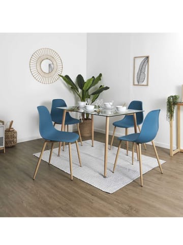 Chairs for all Esszimmerstuhl "Scandinave" in Blau - (B)46 x (H)85 x (T)56 cm