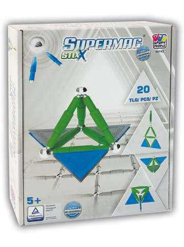 Happy People 20-delige magneetbouwset "Supermag Stix" - vanaf 5 jaar