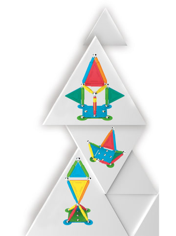 Happy People 40-częściowy zestaw magnetyczny "Supermag Colorstiix" - 5+