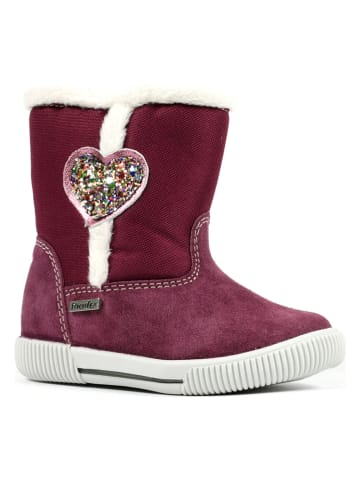 Richter Shoes Botki zimowe w kolorze czerwonym