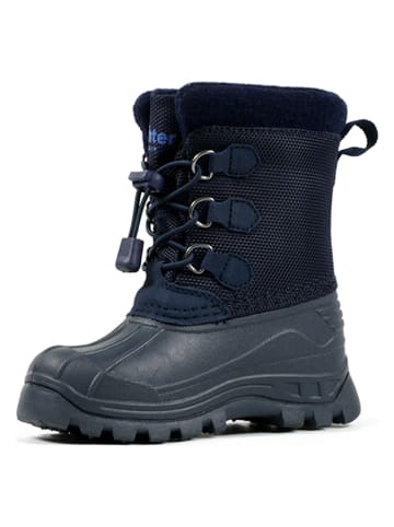 Richter Shoes Kozaki zimowe w kolorze granatowym